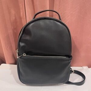 NWT Black Leather Backpack